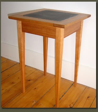 Our customizable Soapstone End Table makes a lovely wedding gift, corporate gift, graduation gift or service award