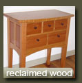 reclaimed (recycled) wood furniture