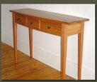 Bowfront Hall Table -- a wonderful choice for a Wedding or Anniversary Gift